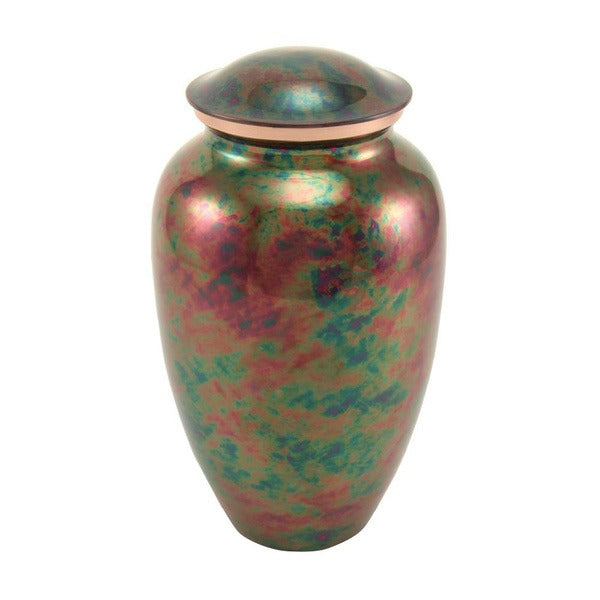 Large/Adult Stainless Steel Raku Funeral Cremation Urn - 200 Cubic Inches