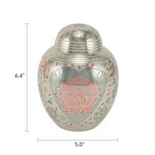 Load image into Gallery viewer, Medium Lotus Cremation Urn, 70 Cubic Inches
