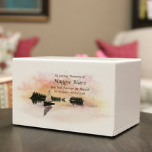 Load image into Gallery viewer, Large/Adult Somerset Sailboat Box Funeral Cremation Urn for Ashes 200 Cubic Inch
