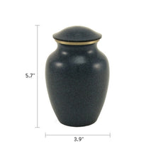 Load image into Gallery viewer, New,Solid Brass MAUS Granite Child/Pet Cremation Urn, 40 Cubic Inches
