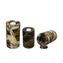 Load image into Gallery viewer, Small/Keepsake 9.5 Cubic Inch King Gold Tea Light Marble Cremation Urn
