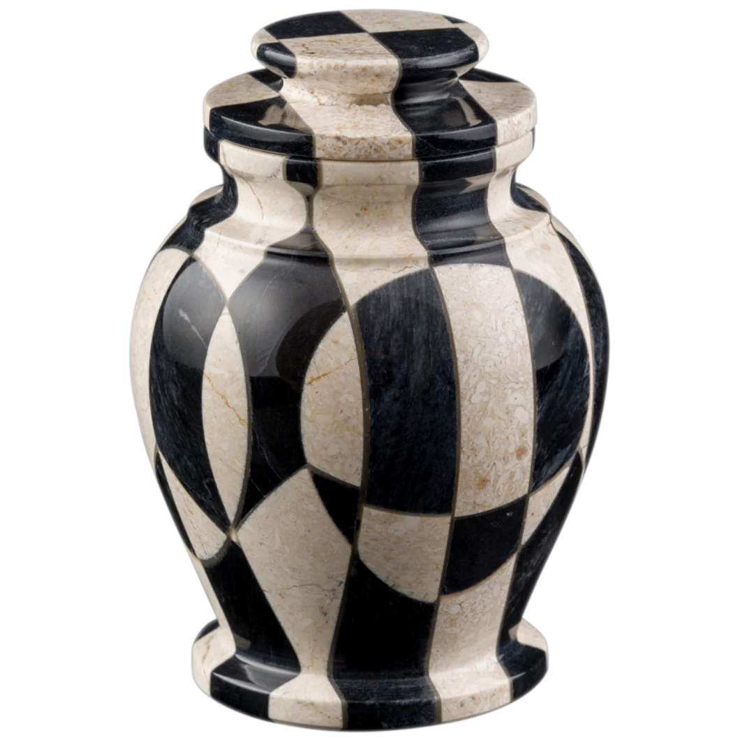 Small/Keepsake 15 Cubic Inches Serenity Nouveau Marble Cremation Urn