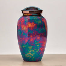Load image into Gallery viewer, Large/Adult Stainless Steel Raku Funeral Cremation Urn - 200 Cubic Inches
