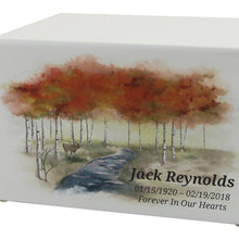 Load image into Gallery viewer, Large/Adult Tropical Getaway Box Funeral Cremation Urn for Ashes 200 Cubic Inch
