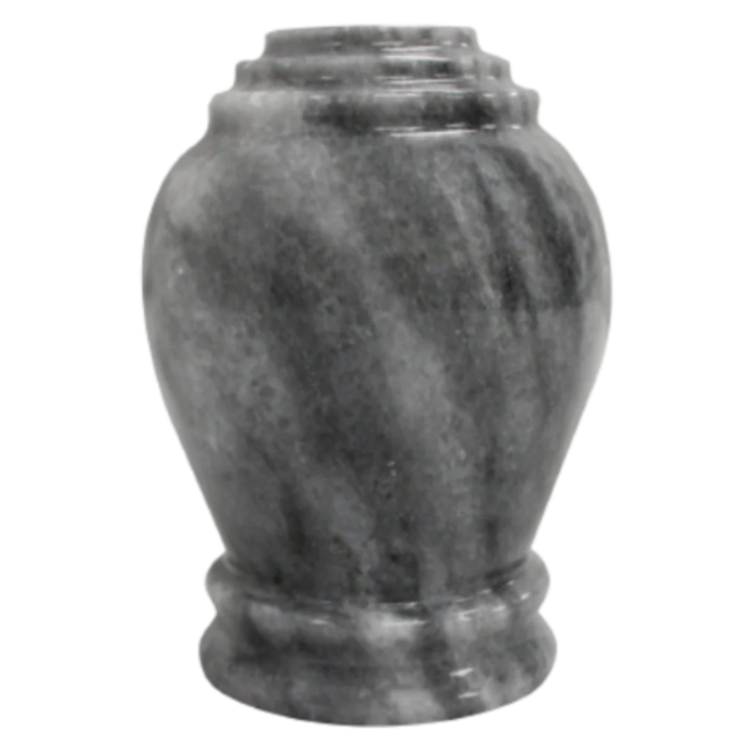2 Cubic Inches Embrace Cashmere Gray Memento Marble Cremation Urn