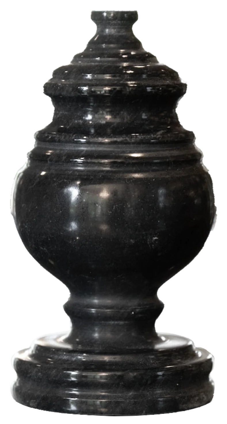 2 Cubic Inches Princess Ebony Memento Marble Cremation Urn