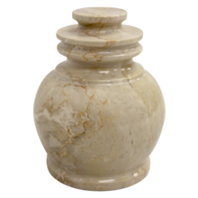 Load image into Gallery viewer, 2 Cubic Inches Serenity Cameo Memento Marble Cremation Urn
