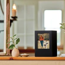 Load image into Gallery viewer, Wood Adult 200 Cubic Inch Funeral Cremation Urn for Ashes with photo
