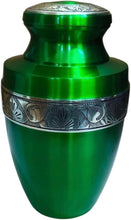 Load image into Gallery viewer, At Peace Memorials Tranquility Green Adult Urn for Ashes
