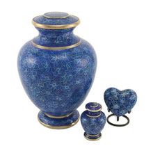Load image into Gallery viewer, At Peace Memorials Essence Azure Large/Adult Cremation Urn 200 Cubic Inches
