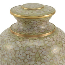 Load image into Gallery viewer, Cloisonne Adult 200 Cubic Inch Funeral Cremation Urn for Ashes - Essence Opal
