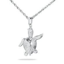 Load image into Gallery viewer, Sterling Silver Turtle Pendant/Necklace Funeral Cremation Urn for Ashes
