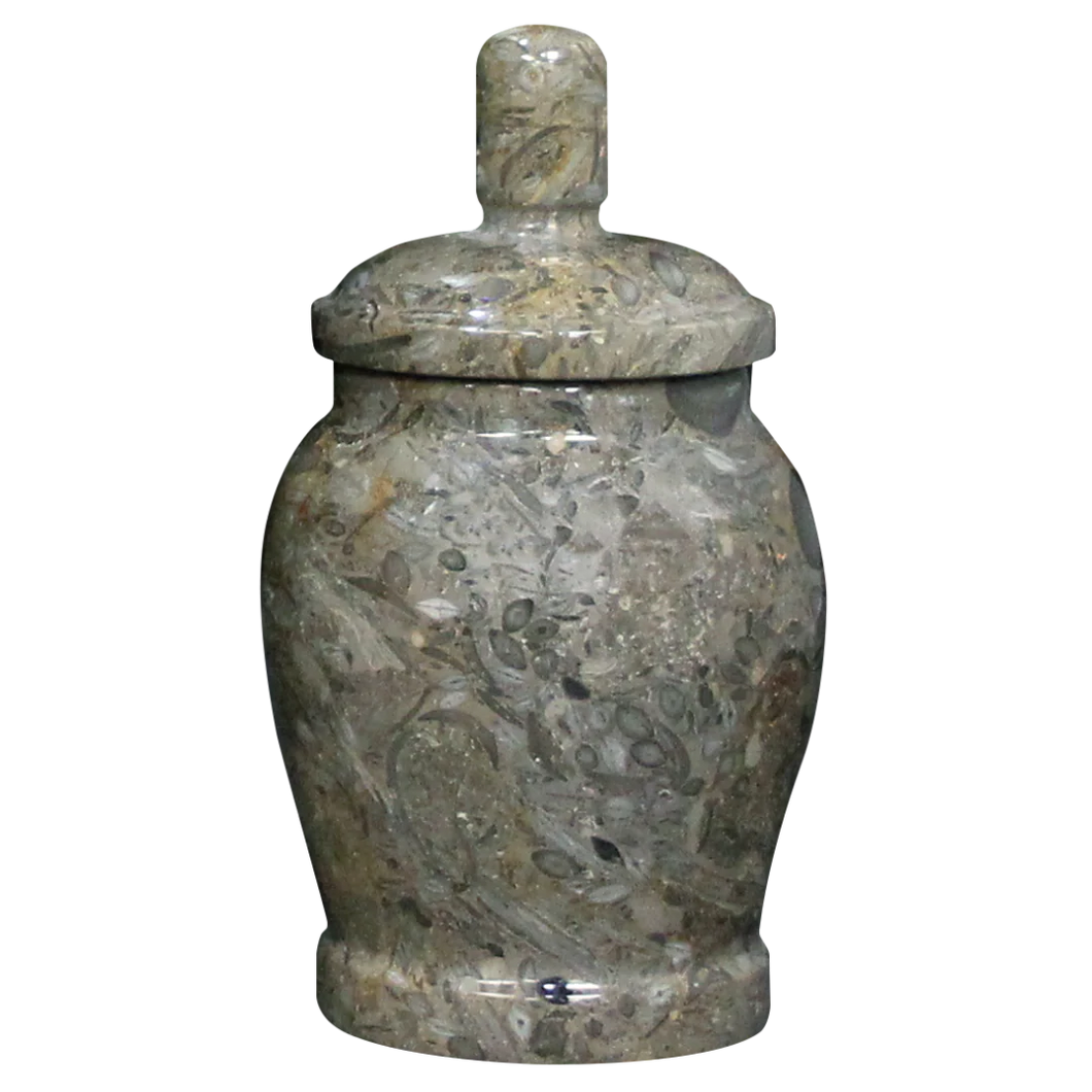 Small/Keepsake 10 Cubic Inch Classic Oceanic Marble Funeral Cremation Urn