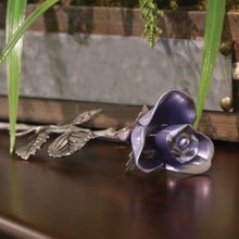 Load image into Gallery viewer, New,Solid Brass Engraveable Lavender Rose Flower Keepsake  Funeral Cremation Urn
