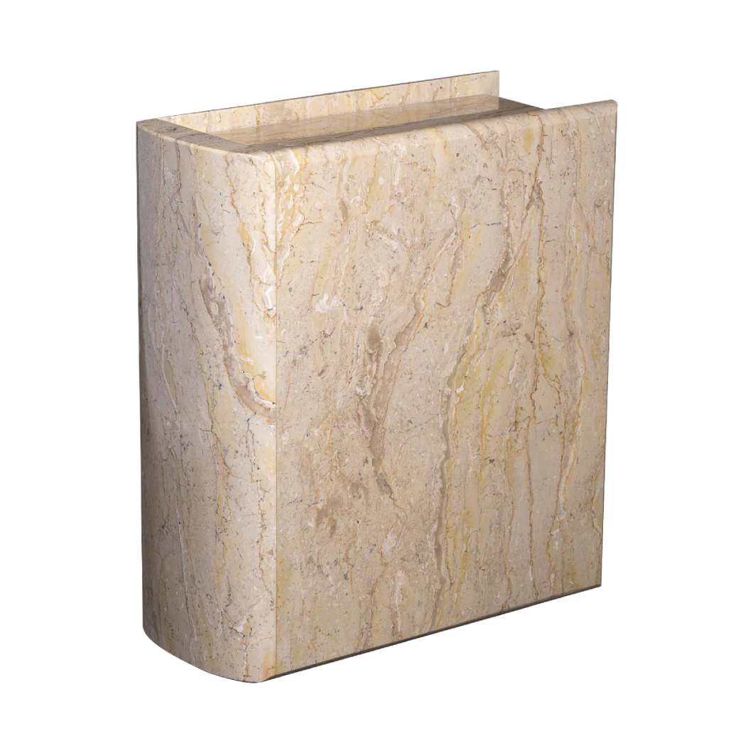 Adult/Large Cameo Book Marble Funeral Cremation Urn for Ashes 220 Cubic Inches