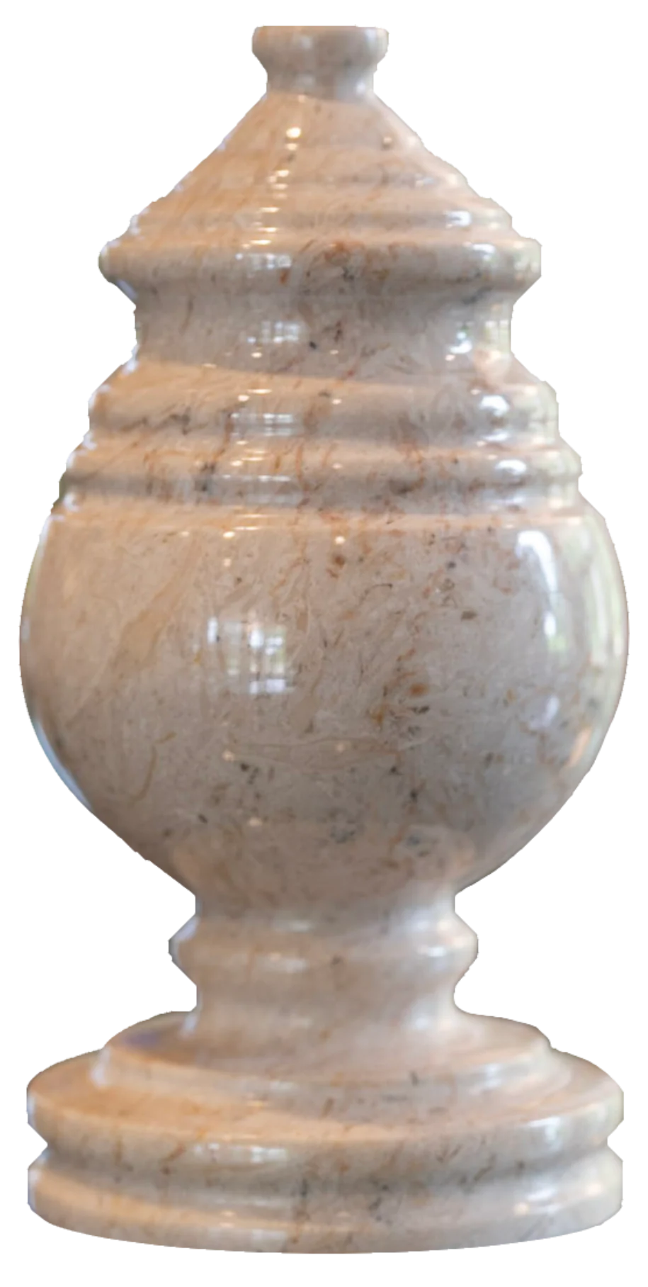 2 Cubic Inches Princess Cameo Memento Marble Cremation Urn