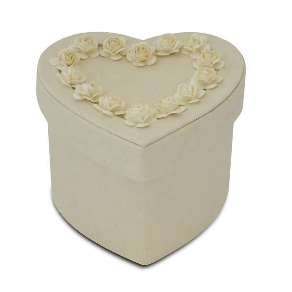 Large/Adult 240 Cubic Inches Gray Heart Paper Funeral Cremation Urn for Ashes