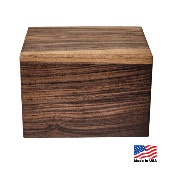 Large/Adult 210 Cubic Inch Stanton Walnut Wood Funeral Cremation Urn
