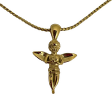 Load image into Gallery viewer, Angel Gold Steel keepsake Pendant/Necklace Funeral Cremation Urn

