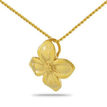 Load image into Gallery viewer, Simple Flower Gold Keepsake Pendant/Necklace Funeral Cremation Urn
