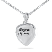 Load image into Gallery viewer, Always Silver Keepsake Pendant/Necklace Funeral Cremation Urn
