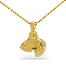 Load image into Gallery viewer, River Spirit Gold Steel Keepsake Pendant/Necklace Funeral Cremation Urn
