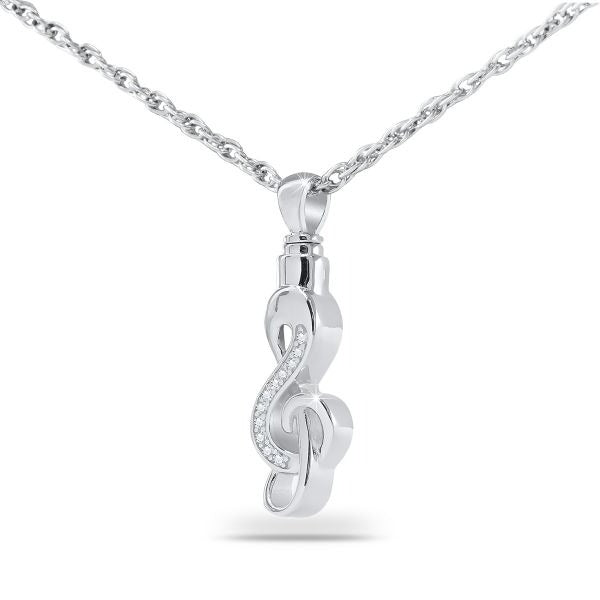 Sweet Music Ash Pendant/Necklace Funeral Cremation Urn