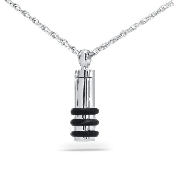Cylinder Rings Ash Pendant/Necklace Funeral Cremation Urn