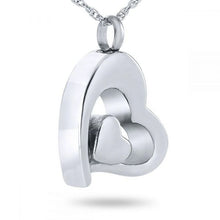 Load image into Gallery viewer, Love Lives Silver Pendant/Necklace Funeral Cremation Urn
