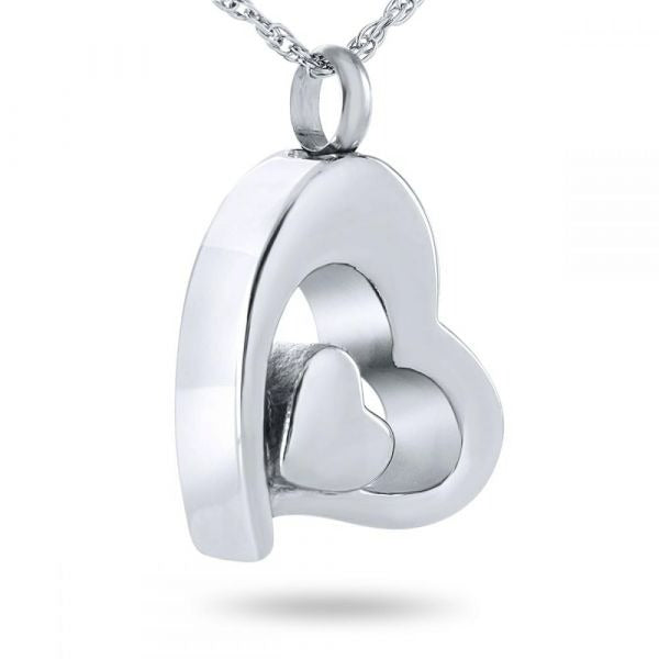 Love Lives Silver Pendant/Necklace Funeral Cremation Urn