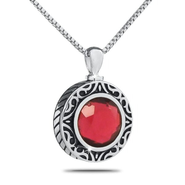 October Pink Silver Keepsake Pendant/Necklace Funeral Cremation Urn