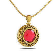 Load image into Gallery viewer, October Pink Gold Steel Keepsake Pendant/Necklace Funeral Cremation Urn
