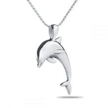 Load image into Gallery viewer, Dolphin Sterling Silver Pendant/Necklace Funeral Cremation Urn
