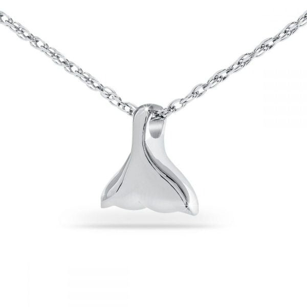 Dolphin Tail Silver Keepsake Pendant/Necklace Funeral Cremation Urn