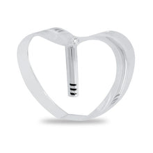 Load image into Gallery viewer, Glass Heart Silver Keepsake Pendant/Necklace Funeral Cremation Urn
