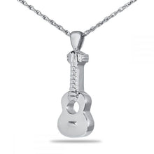 Load image into Gallery viewer, Stainless Steel Guitar Pendant/Necklace Funeral Cremation Urn

