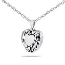 Load image into Gallery viewer, Loving Heart Silver Pendant/Necklace Funeral Cremation Urn
