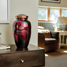 Load image into Gallery viewer, Large/Adult Stainless Steel Raku Funeral Cremation Urn - 200 Cubic Inches
