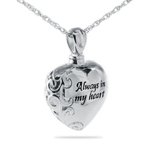 Load image into Gallery viewer, Always Silver Keepsake Pendant/Necklace Funeral Cremation Urn

