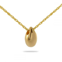 Load image into Gallery viewer, Tear Gold Steel Keepsake Pendant/Necklace Funeral Cremation Urn
