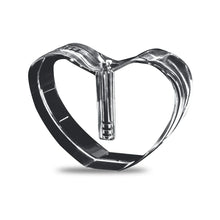 Load image into Gallery viewer, Glass Heart Silver Keepsake Pendant/Necklace Funeral Cremation Urn
