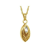 Load image into Gallery viewer, Stainless Steel/Gold Plated Crystal Charm Pendant/Necklace Cremation Urn
