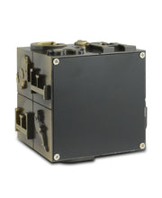 Load image into Gallery viewer, Small/Keepsake 8 Cubic Inch Pewter ABC Block Funeral Cremation Urn for Ashes
