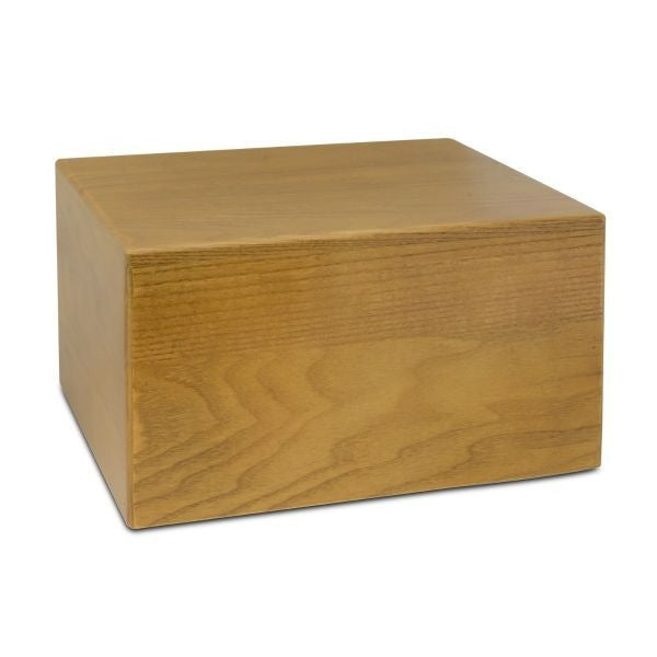 Large/Adult 225 Cubic Inches Wright Wood Funeral Cremation Urn for Ashes