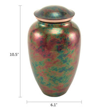 Load image into Gallery viewer, Large/Adult Stainless Steel Raku Funeral Cremation Urn - 200 Cubic Inches
