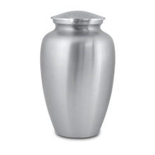 Load image into Gallery viewer, Large/Adult 200 Cubic Inch Classic Pewter Brass Funeral Cremation Urn for Ashes
