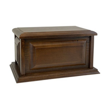 Load image into Gallery viewer, Large/Adult 220 Cubic Inches Montgomery Wood Funeral Cremation Urn for Ashes
