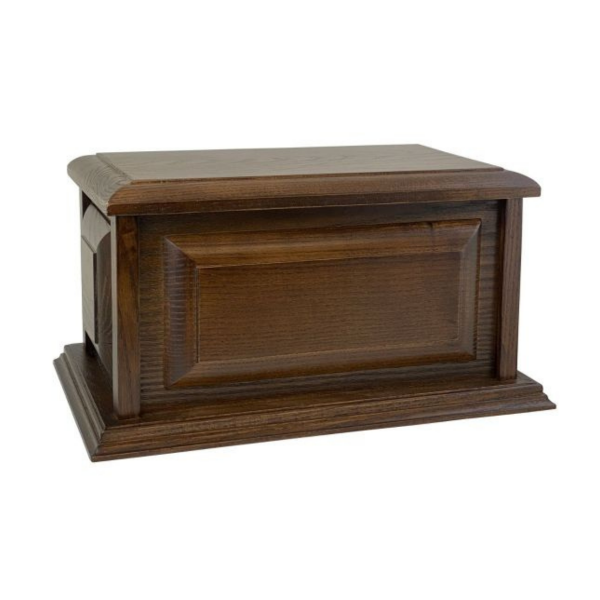 Large/Adult 220 Cubic Inches Montgomery Wood Funeral Cremation Urn for Ashes