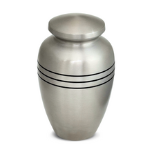 Load image into Gallery viewer, Large/Adult 220 Cubic Inch Timeless Aluminum Funeral Cremation Urn for Ashes
