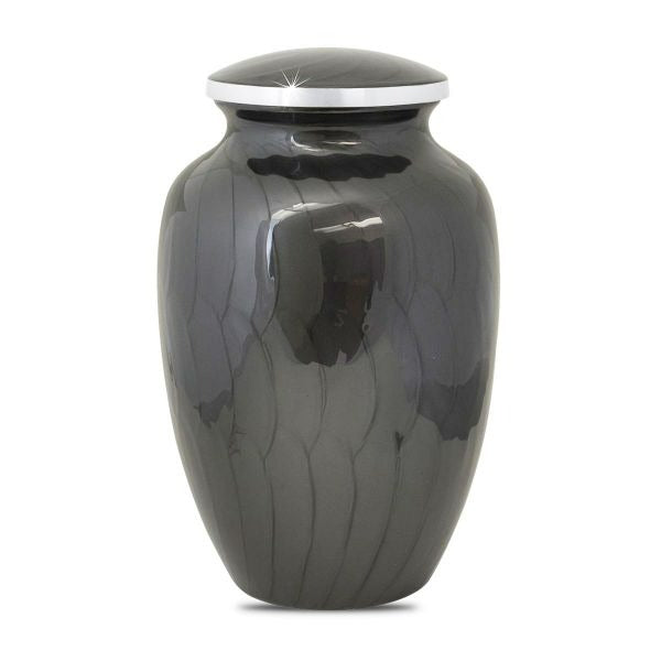 Large/Adult 200 Cubic Inch Timeless Thunder Brass Funeral Cremation Urn for Ashes